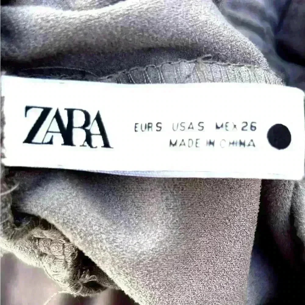 Zara Faux Suede Jogging Pants Women’s size small - Picture 7 of 13